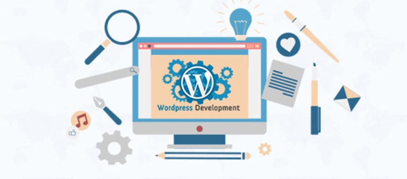 Why wordpress is best choice to bring your business presence online The wordpress developement banner